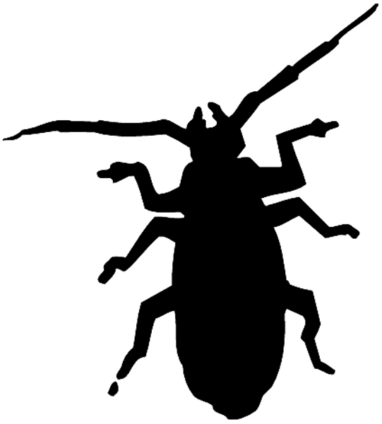 Insect silhouette vinyl sticker. Customize on line.      Animals Insects Fish 004-1288  